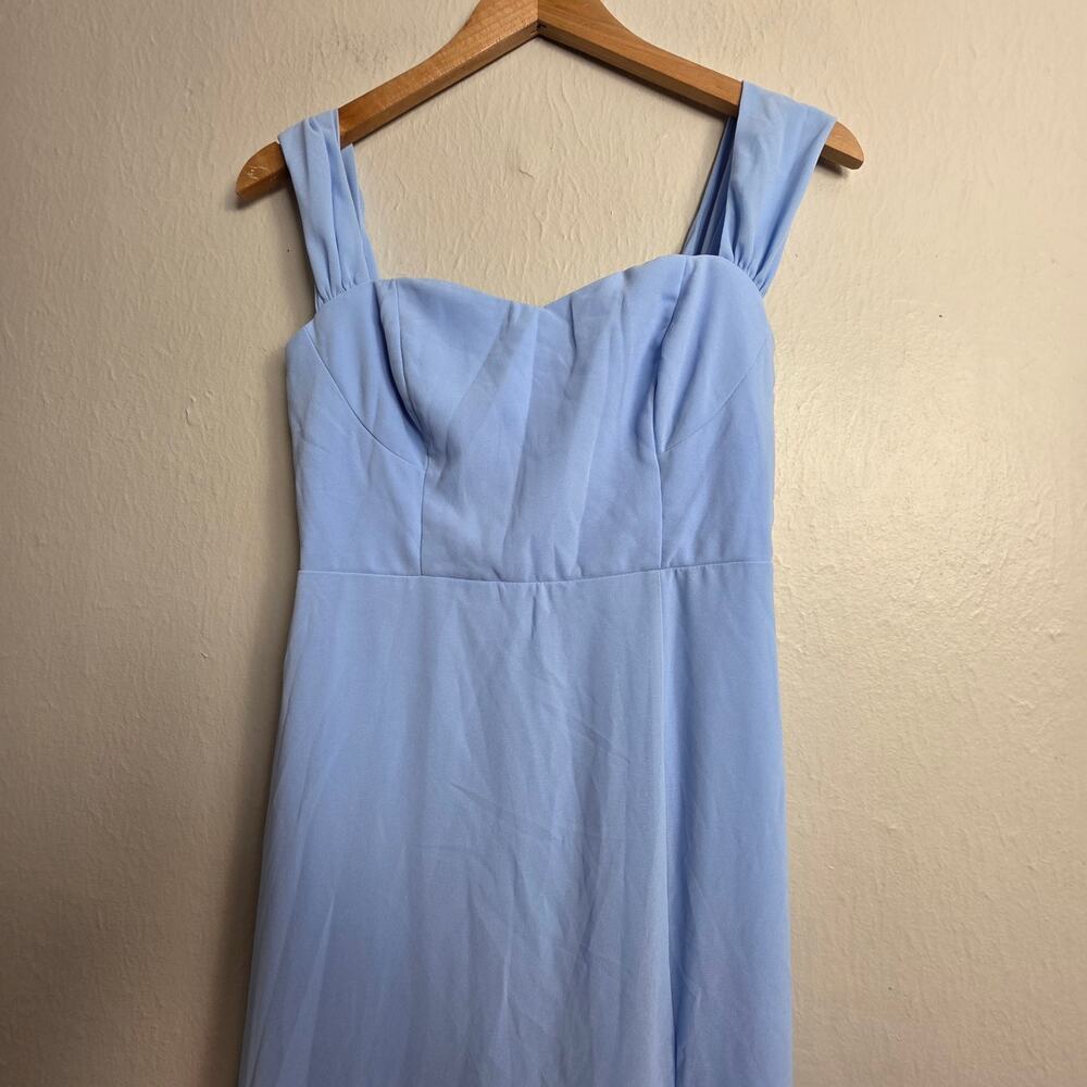 NWT Lulus Magical Magnetism Light Blue Off The Shoulder Maxi Dress Small - Picture 6 of 12